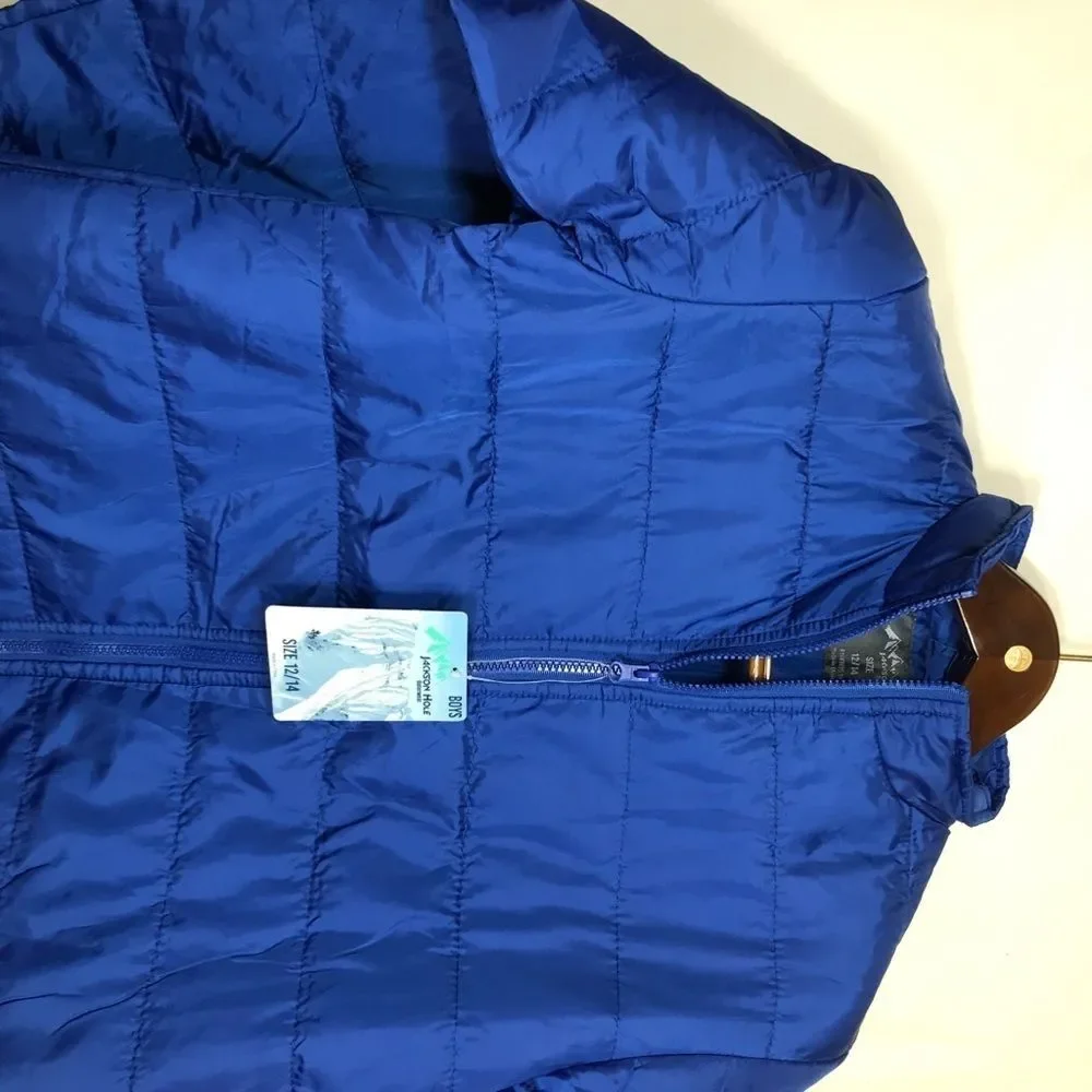 Jackson Hole Youth Puffer Jacket 12/14. Blue Lightweight